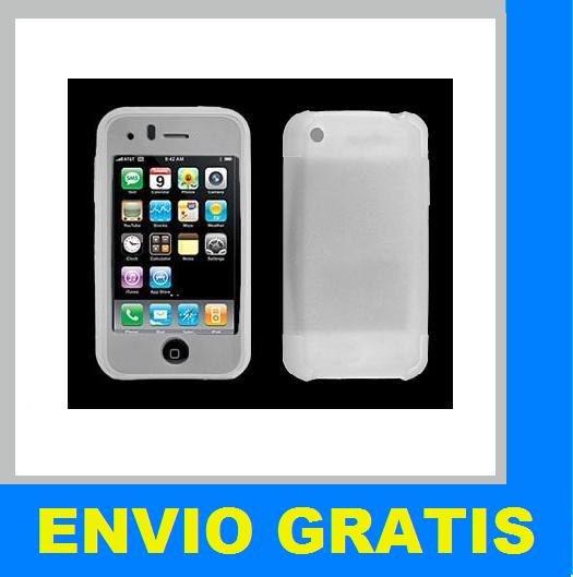 FUNDA SILICONA PARA IPHONE 3G 3GS BLANCA